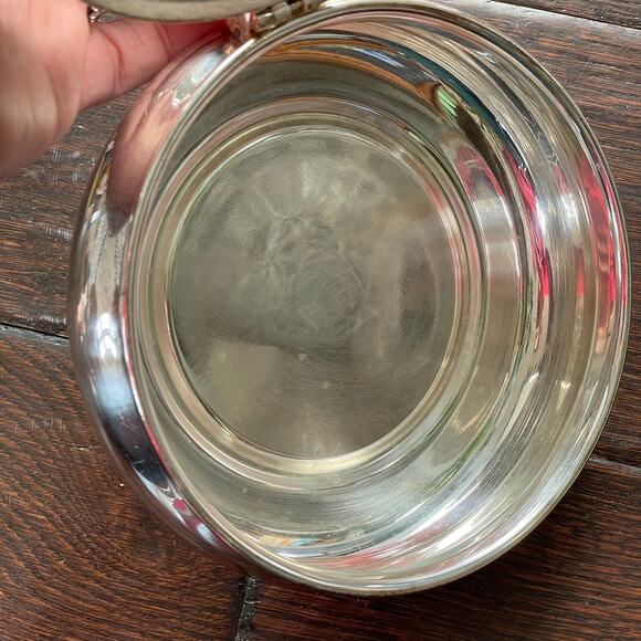 Silent Butler Crumber Hinged Wood Handle Vtg Taunton Silversmith Plated Prop - Picture 7 of 12